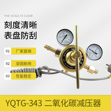 上海减压器 YQTG-343 1.6*25MPa 管道式 二氧化碳电加热减压器
