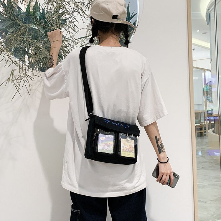 Cute Cartoon Transparent Canvas Bag Korean Chic Student Wild Class Package Wholesale Nihaojewelry display picture 42