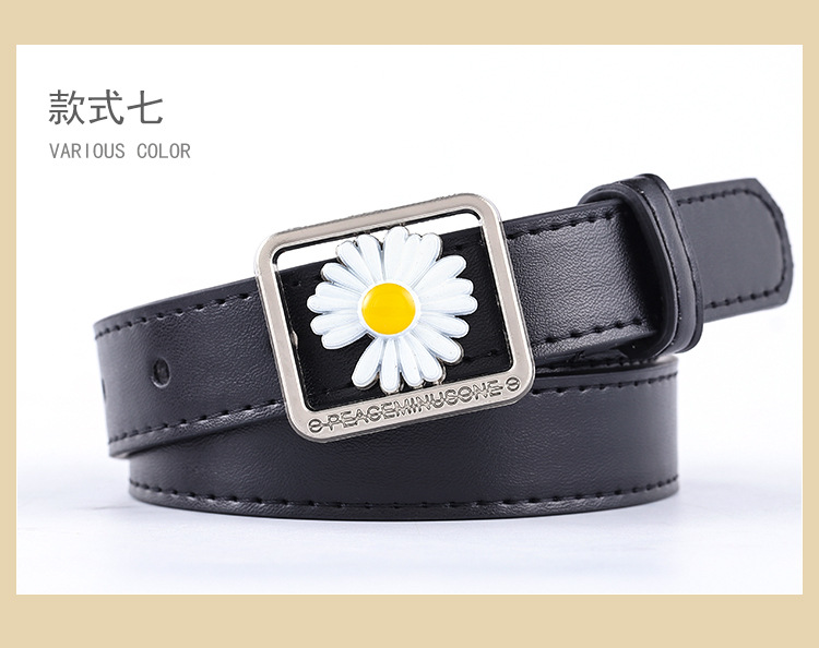 Women Fashion Daisy Concave Belt Wholesale Nihaojewelry display picture 12