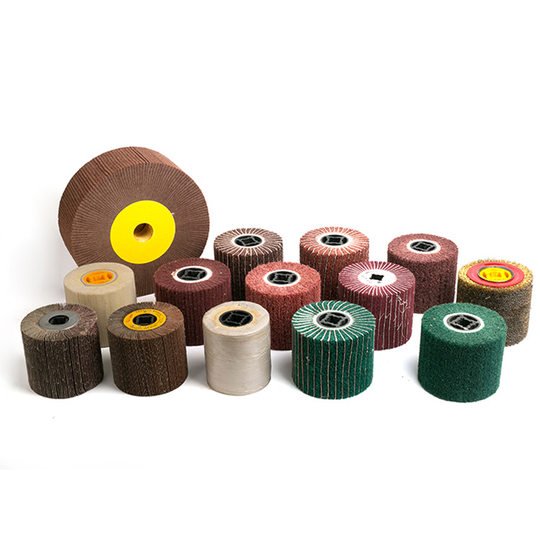 Industrial corundum emery cloth drawing wheel 120 cross groove cross glue polishing wheel manufacturers wholesale