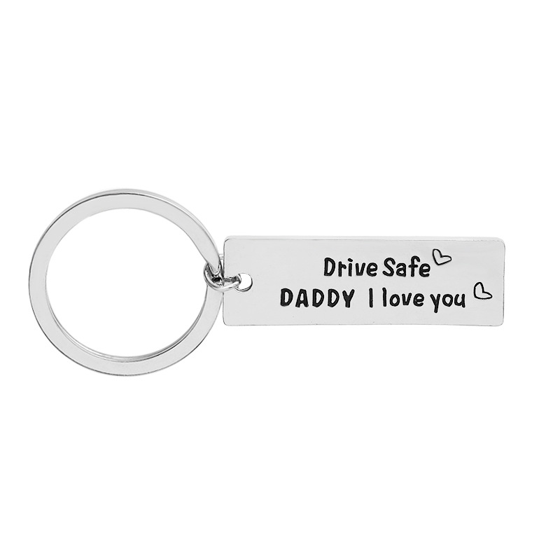 Explosion Keychain Father's Day Gift Keychain Pendant Love You Dad Letter Keychain Wholesale Nihaojewelry display picture 10