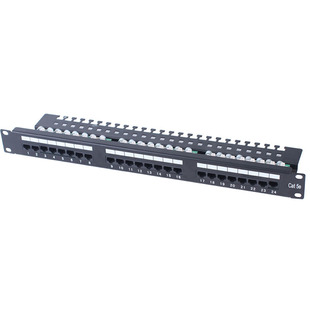 Neutral 24-port Category 5e Unshielded UTP Network Patch Panel