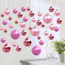 聖誕節裝飾彩球掛件天花板吊飾櫥窗屋頂吊球元旦珠寶店鋪布置掛飾