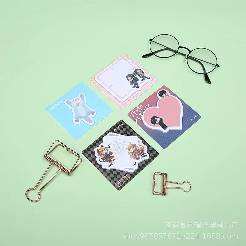 创意ins风学生办公记事便利贴批发备忘随身贴新款异性贴纸