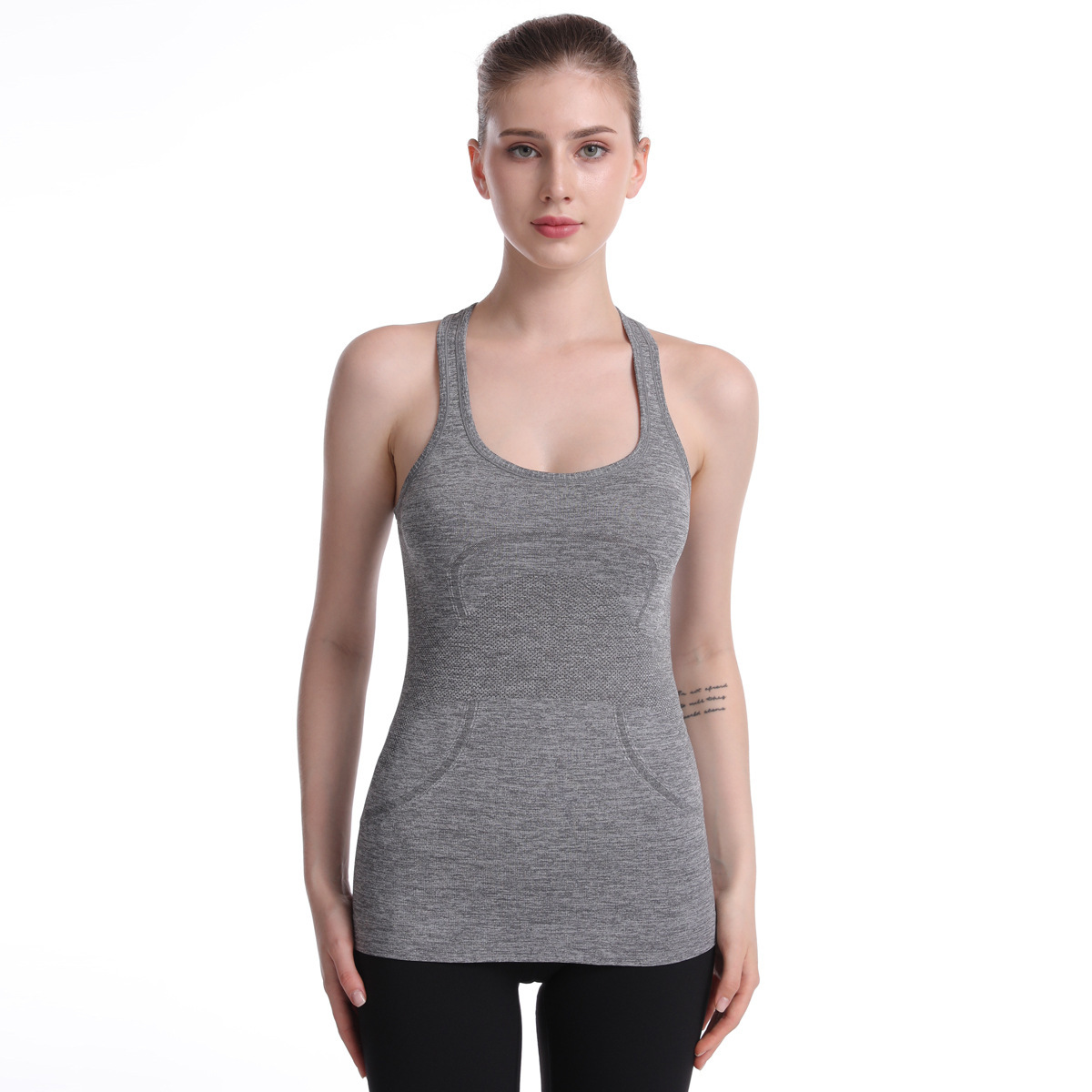 camisola deportiva de yoga sin costuras NSLX20224