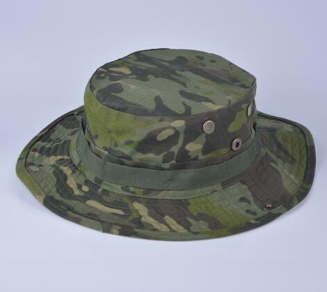 Unisex Sports Camouflage Crimping Bucket Hat display picture 2