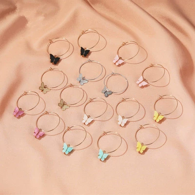 Acrylic earrings, for import, European style, simple and elegant design