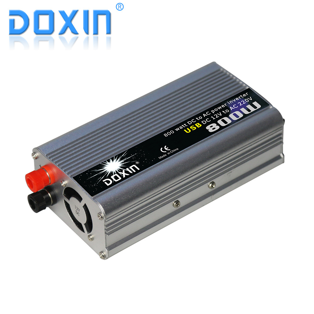 800W车载逆变器 DOXIN修正波带USB12V转220V车载太阳能电源转换器