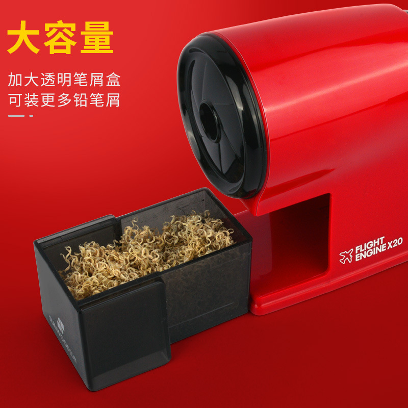 Sanmu X20 sacapuntas automático de alimentación automática de plomo Sacapuntas de lápiz Sacapuntas de plástico Sacapuntas de lápiz de mano estudiante sacapuntas