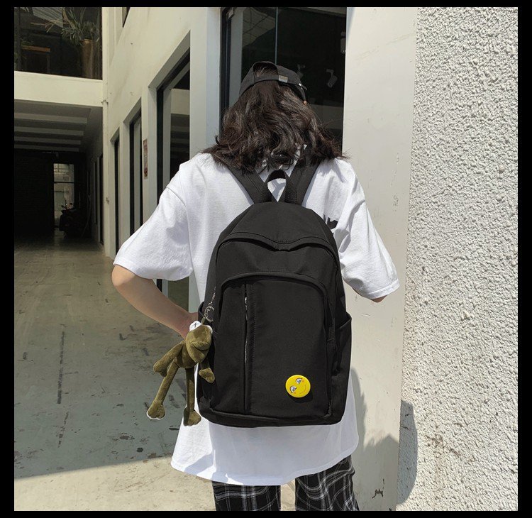 Schoolbag New Korean Fashion Campus Large Capacity Solid Color Backpack Simple Backpack Wholesale Nihaojewelry display picture 48