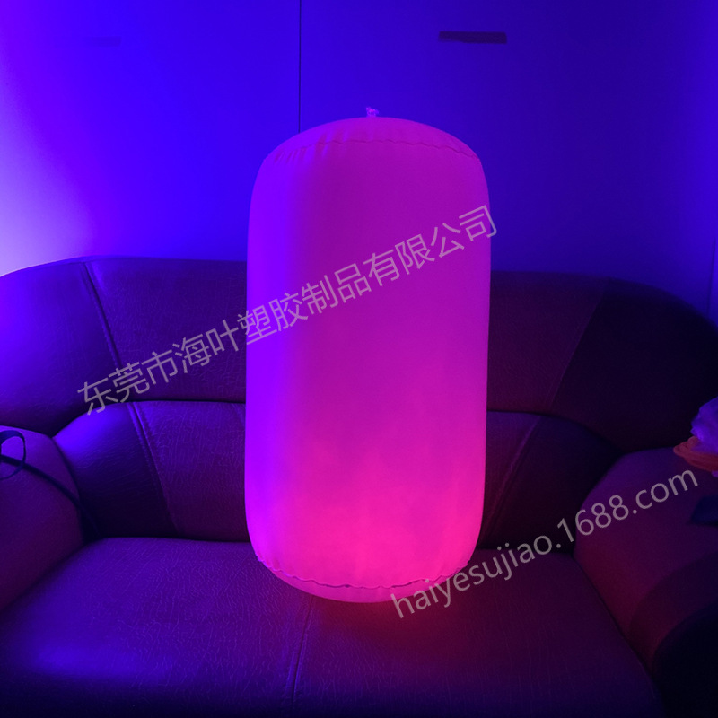 充气灯光悬挂发光充气灯柱 LED灯柱 广告立柱气模 七彩发光圆柱