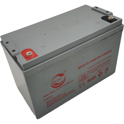 厂家批发 12V100AH太阳能胶体电池 逆变器胶体电池