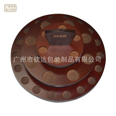 [direct deal]Chin Da Customized wholesale Cosmetics Display rack rotate disk Display rack essential oil Display Rack