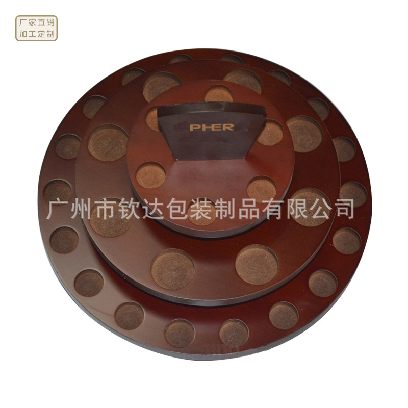 [direct deal]Chin Da Customized wholesale Cosmetics Display rack rotate disk Display rack essential oil Display Rack