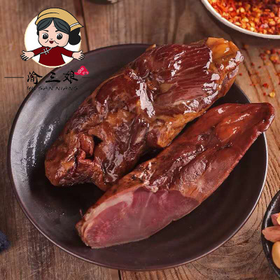 渝三娘重庆土特产烟熏腊猪舌腊猪舌头500g腌腊肉一件代发