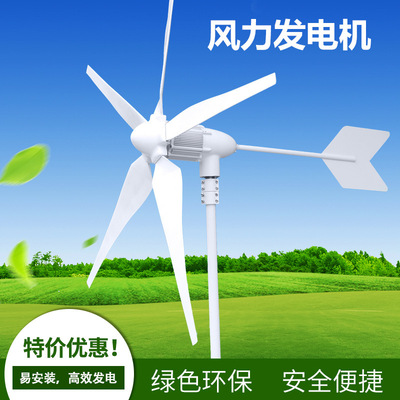 厂家供应600w风能发电机小型家用风力发电机用于风光互补发电系统