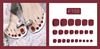 Fake nails, matte removable nail stickers for toes for nails, ready-made product, 24 pieces