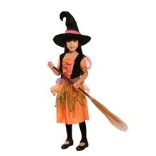 萬聖節聖誕兒童表演服裝女童女巫帽子披風斗篷cosplay派對服飾