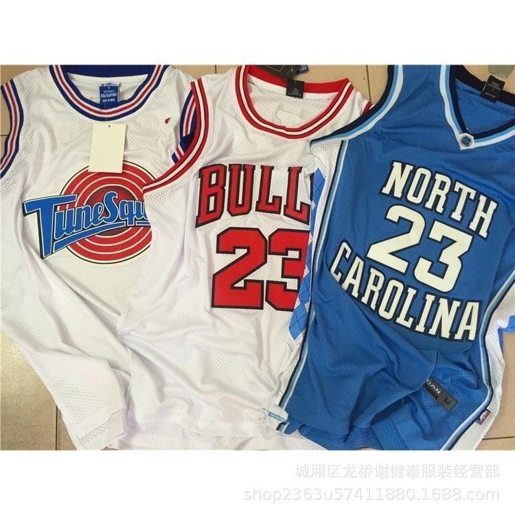 Foreign Trade Wholesale Embroidered Bulls No. 23 Aerial Slam Dunk Jordan Jersey Pekingaka University Period Basketball Uniform Foreign Trade Wholesale Embroidered Bulls No. 23 Aerial Slam Dunk Jordan Jersey Pekingaka University Period Basketball Uniform