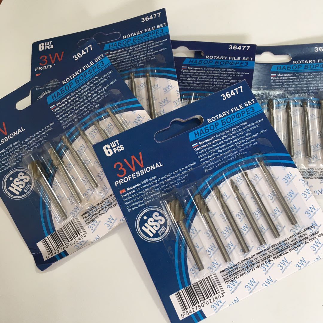 6PC铣刀 手持电动打磨机微型抛光机雕刻机12V电动工具 抛光机电磨