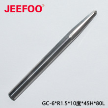 6*R1.5*10度*45H*80L锥度球刀加长球刀汽车模具深腔加工刀浮雕刀