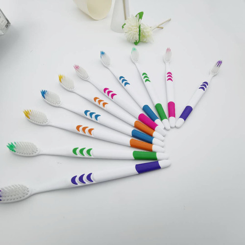 10 pcs cleaning adult toothbrush, fine-bristled family size, bamboo charcoal toothbrush, soft-bristle toothbrush for couples