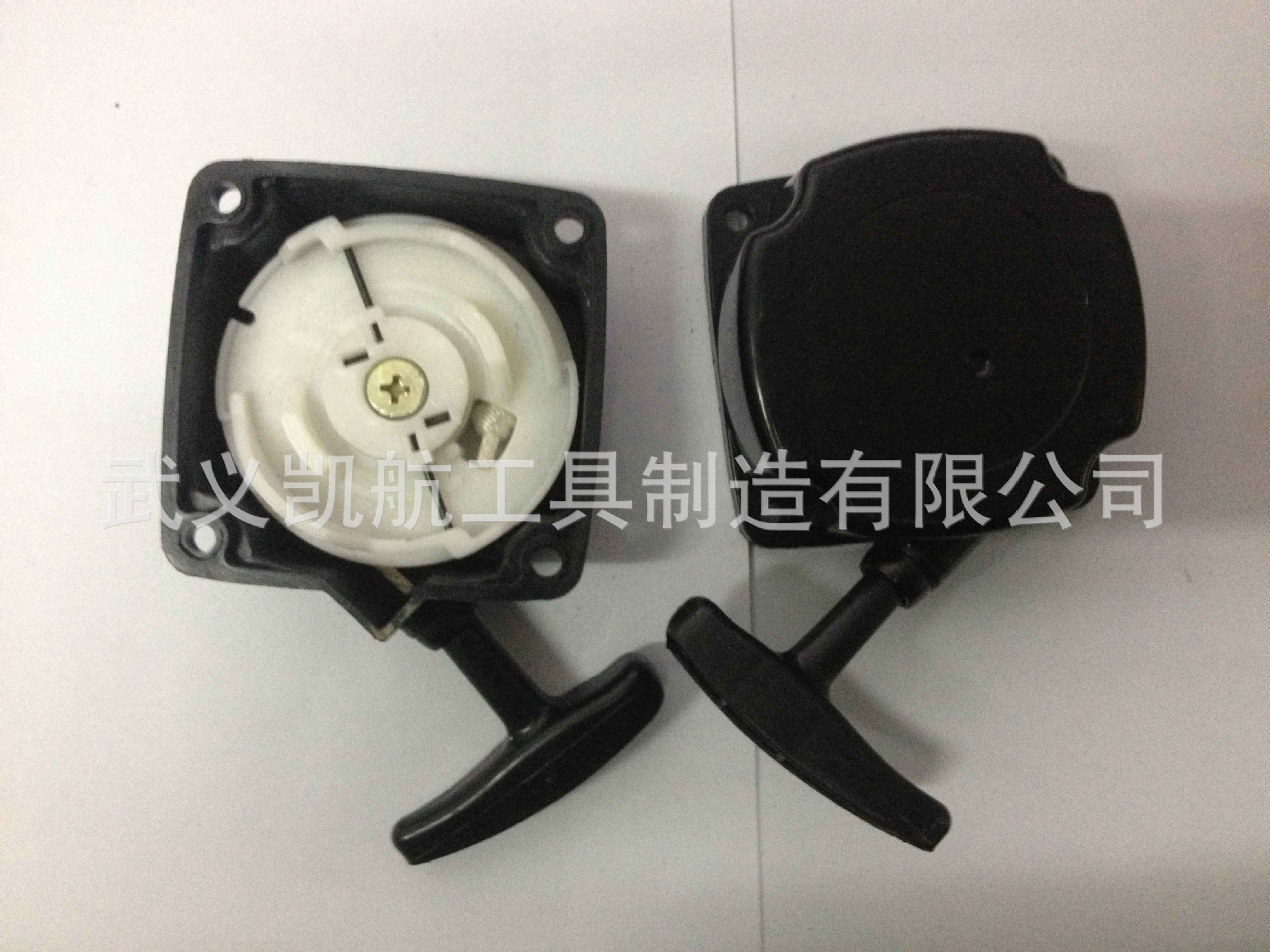 割草机启动器 启动总成 单启动 易启动器 钢丝拉盘手拉启动器