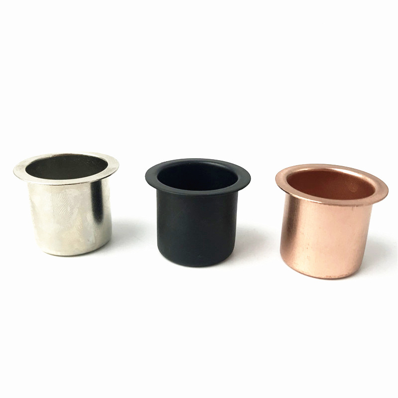 Multi-especificación artesanías de metal taza de la vela galvanoplastia de Halloween vela titular de la Navidad de cumpleaños vela decoración de la Copa