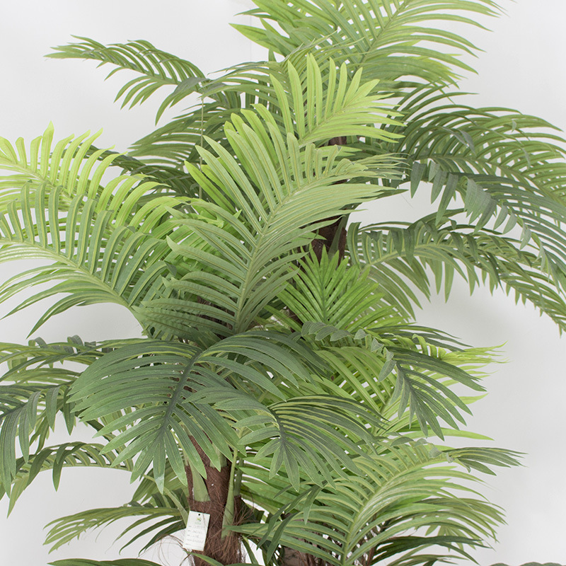 Mingchuang simulación árbol de coco selva tropical aguja árbol de girasol areca fan árbol de girasol árbol de simulación árbol verde paisaje bonsai