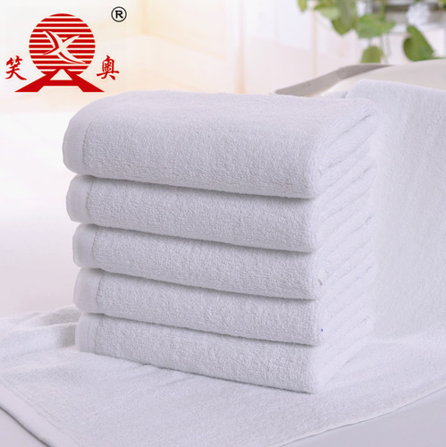 Factory direct sales wholesale home textile daily necessities hotel guest house absorbent face wash thickened 35*75 cotton white towel