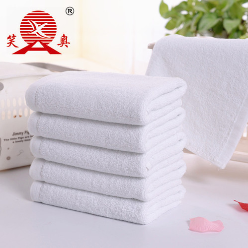 Factory direct sales wholesale home textile daily necessities hotel guest house absorbent face wash thickened 35*75 cotton white towel