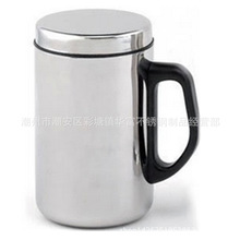 350ML/500ML双层不锈钢保温杯防烫办公室茶水杯带手柄可印logo