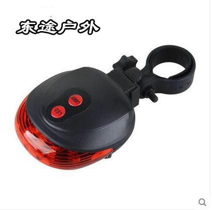 Велосипедный лазерный задний фонарь 5LED параллельная линия лазерный задний фонарь горный велосипед сигнальная лампа оптом