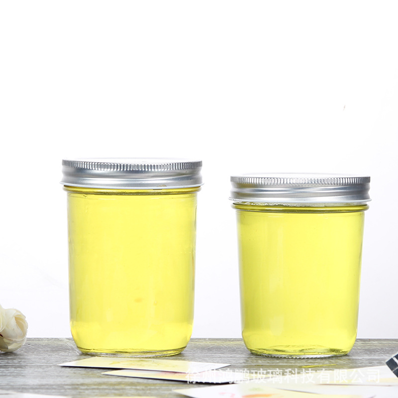 现货供应300ml鱼子酱燕窝玻璃瓶 耐高温蜂蜜果酱透明密封分装瓶