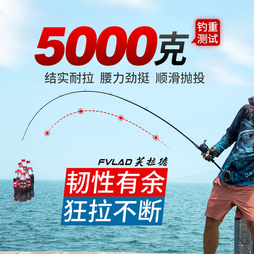Vlad Ray Strong Rod Carbon Super Hard Lua Rod Long-range Casting Rod Boat Fishing Sea Rod Fishing Rod Thunder Strong Rod Wholesale