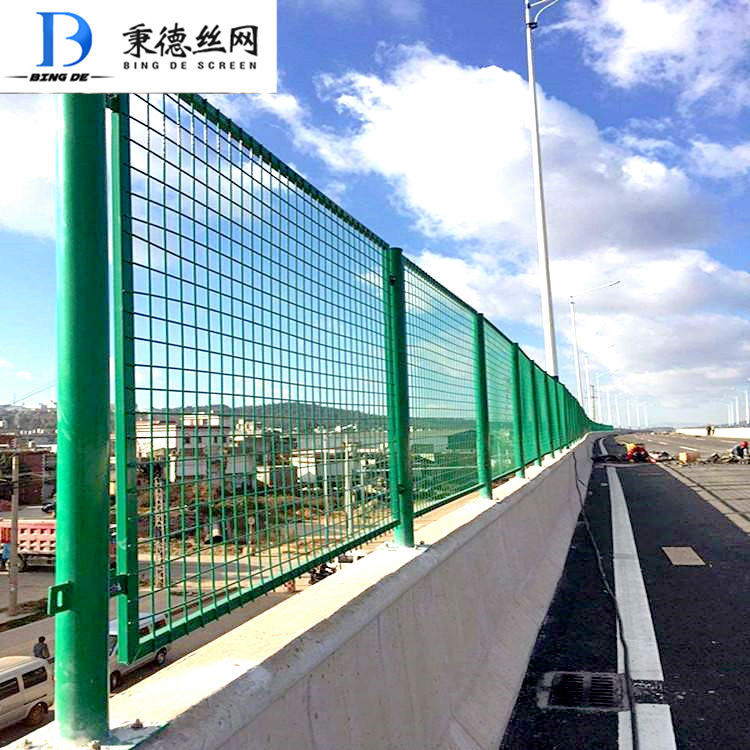 防落物网厂家 热镀锌护栏网 高架桥两侧围网 角钢焊接防抛网
