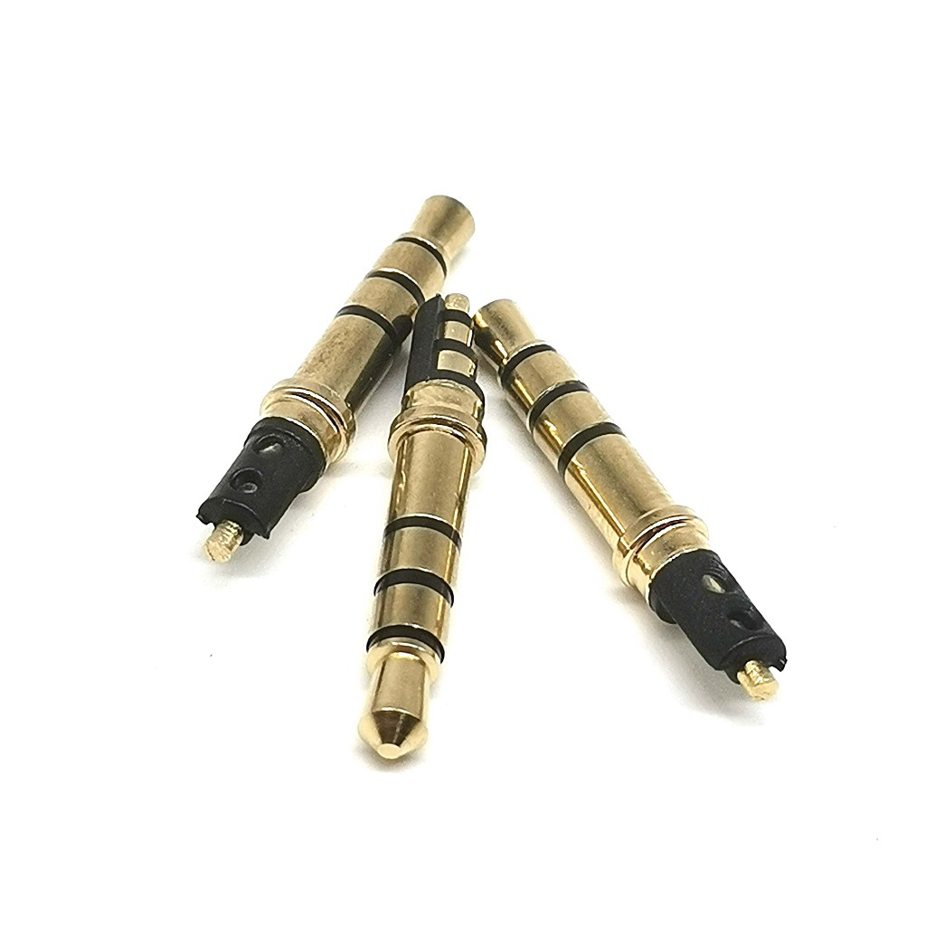 DC3.5 四级4.5盘 镀金 长27.2 音频插头 耳机插头 冲盘