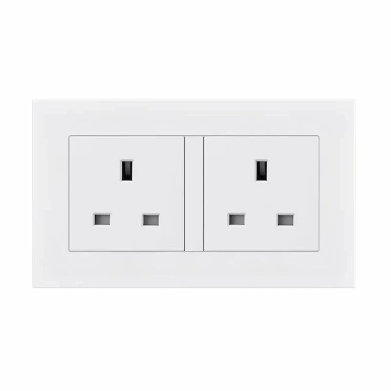 Тип 86 13A британский стиль темный монтажный выключатель 146 панель стены USB британская панель на месте
