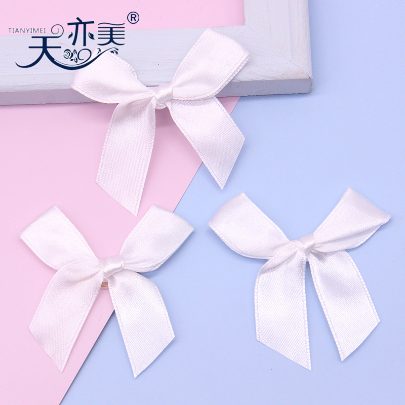 1,5 cm Cinta Blanca hecha a mano cinta arco con pasadores varios accesorios de ropa arco