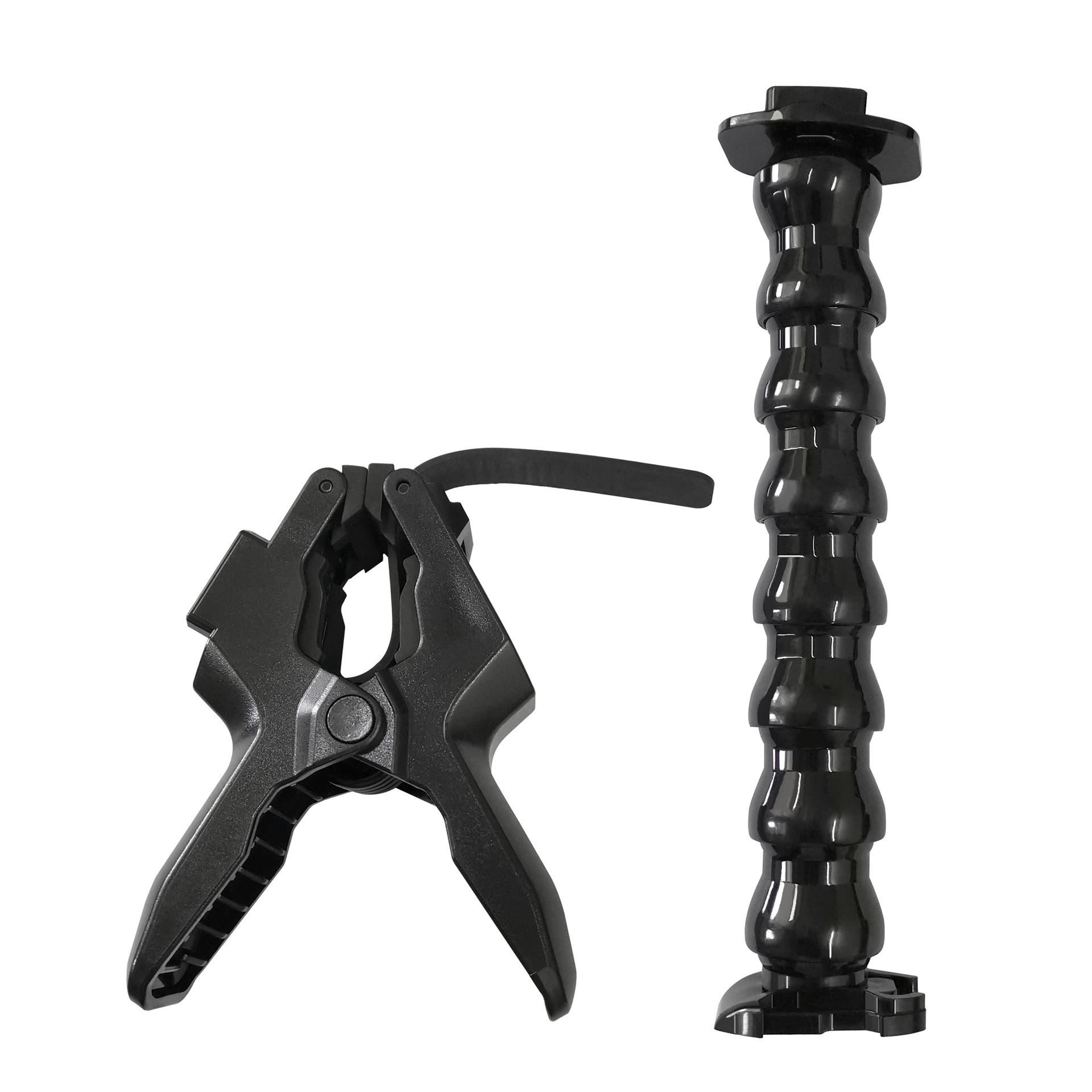 Para gopro10/9 accesorios osmo action soporte 7 secciones doblables cuello de tiburón clip de fuerza