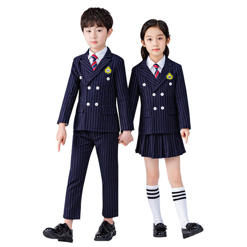 New spring and autumn clothing children's school uniforms British style suits kindergarten uniforms primary school students college style class uniforms performance clothes