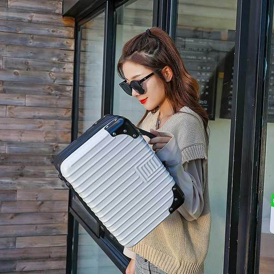 SOURCE manufacturer abs luggage 14-inch zipper case women's trolley case small makeup bag portable suitcase