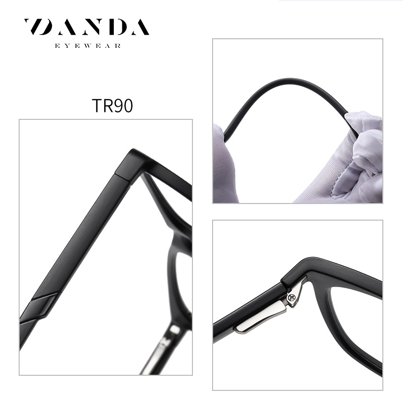 Wanda nuevo anti-Luz Azul gafas TR2310 hombres retro gafas lisas primavera pierna sin clip de la cara gafas de ordenador