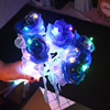 Colorful glowing rose for St. Valentine's Day, roses, bouquet, wholesale