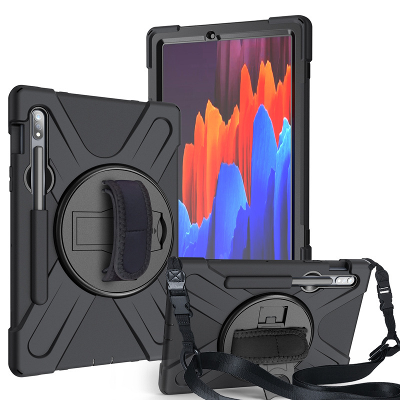 For Samsung Tab S7 20t870 Pirate King PC bracket silicone protective case T875 strap flat case For Samsung Tab S7 20t870 Pirate King PC bracket silicone protective case T875 strap flat case