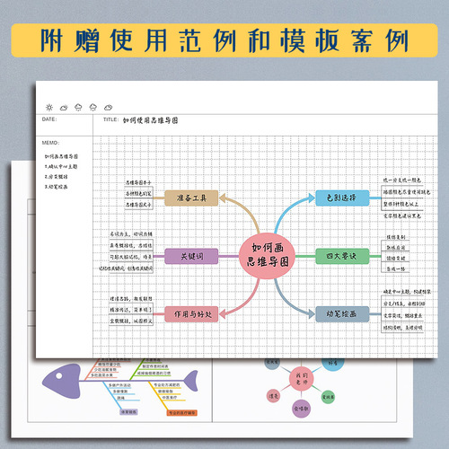 PP mind map coil student a4b5 high-value notebook thickened Cornell loose-leaf notebook