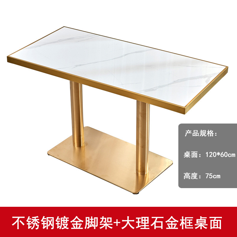 Mesa redonda de mármol para cafetería o restaurante, estilo moderno y elegante para negocio o showroom