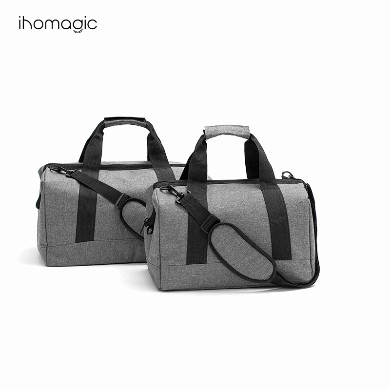 Bolso bandolera universal grande gris simple bolsa de viaje de moda de gran capacidad con cremallera bolsa de dumpling portátil