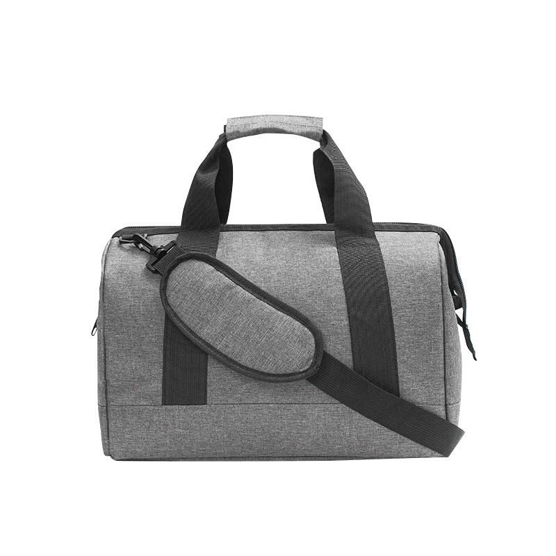 Bolso bandolera universal grande gris simple bolsa de viaje de moda de gran capacidad con cremallera bolsa de dumpling portátil