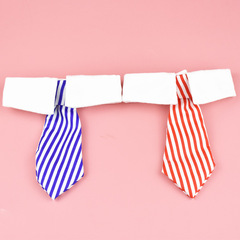Pet Supplies Tie Wholesale Cute Pet Gentleman Tie Striped Trendy Pet Four Seasons Cotton Fabric Dog Bow Tie